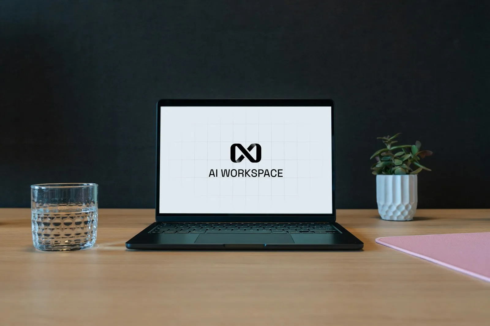 Laptop with an AI tutoring workspace on screen