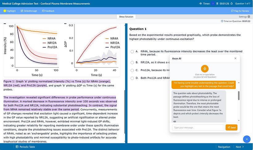 AI tutor dashboard